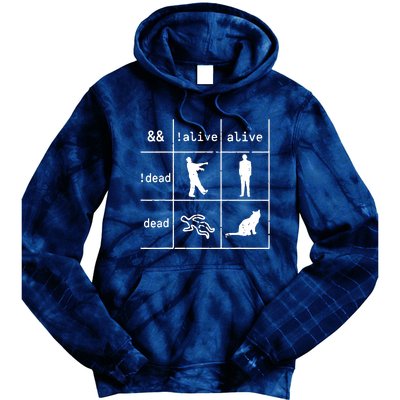 Boolean Logic IM A Programmer Alive Dead Tie Dye Hoodie