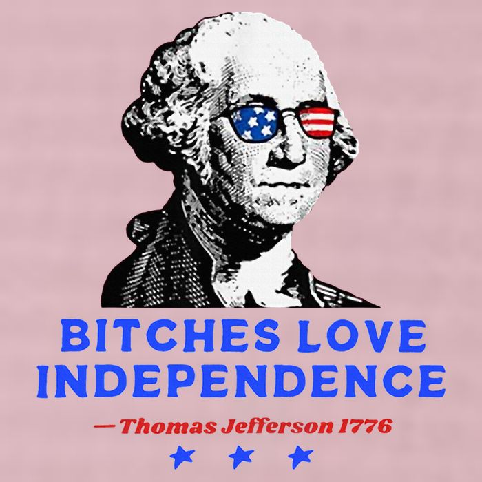 Bitches Love Independence Funny Founding Fathers 25L Jumbo Tote