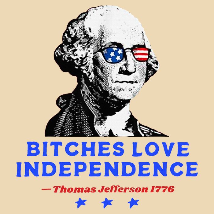 Bitches Love Independence Funny Founding Fathers Drawstring Bag
