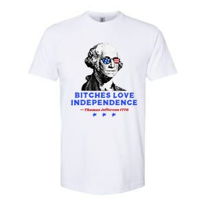 Bitches Love Independence Funny Founding Fathers Softstyle CVC T-Shirt