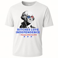 Bitches Love Independence Funny Founding Fathers Cooling Performance Crew T-Shirt