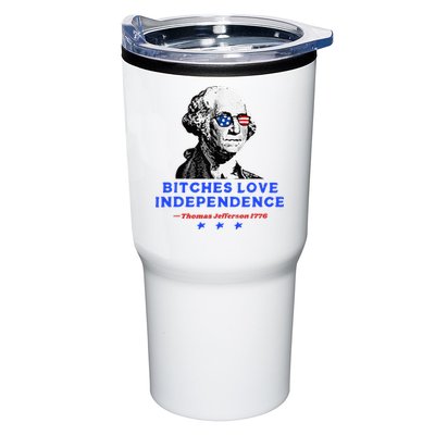 Bitches Love Independence Funny Founding Fathers Tumbler