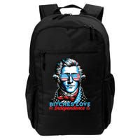 Bitches Love Independence Funny 4th Of July Thomas Jefferson Backpack