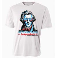 Bitches Love Independence Funny 4th Of July Thomas Jefferson Cooling Performance Crew T-Shirt