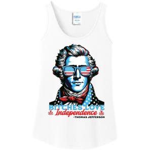 Bitches Love Independence Funny 4th Of July Thomas Jefferson Ladies Essential Tank