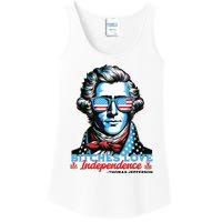 Bitches Love Independence Funny 4th Of July Thomas Jefferson Ladies Essential Tank