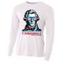 Bitches Love Independence Funny 4th Of July Thomas Jefferson Cooling Performance Long Sleeve Crew