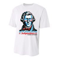 Bitches Love Independence Funny 4th Of July Thomas Jefferson Performance Sprint T-Shirt