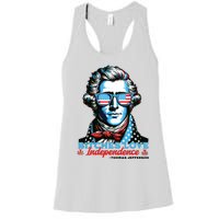 Bitches Love Independence Funny 4th Of July Thomas Jefferson Women's Racerback Tank