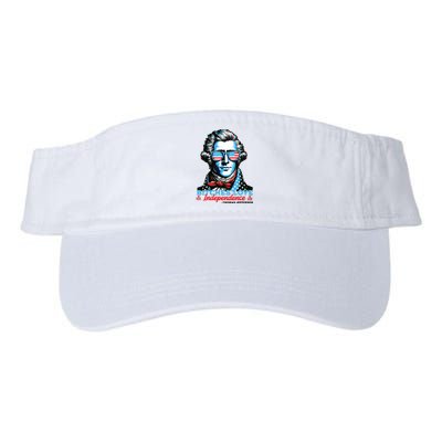 Bitches Love Independence Funny 4th Of July Thomas Jefferson Valucap Bio-Washed Visor