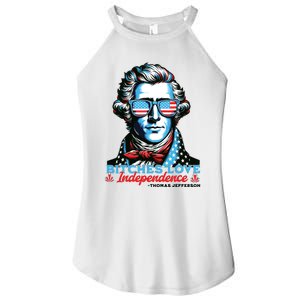 Bitches Love Independence Funny 4th Of July Thomas Jefferson Women's Perfect Tri Rocker Tank