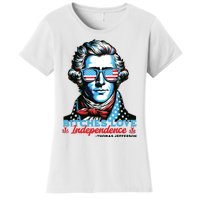 Bitches Love Independence Funny 4th Of July Thomas Jefferson Women's T-Shirt