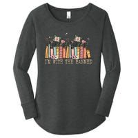 Book Lovers Im With The Banned Books Women's Perfect Tri Tunic Long Sleeve Shirt