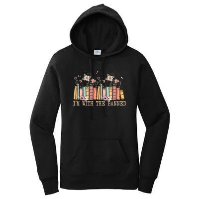 Book Lovers Im With The Banned Books Women's Pullover Hoodie