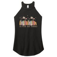 Book Lovers Im With The Banned Books Women's Perfect Tri Rocker Tank