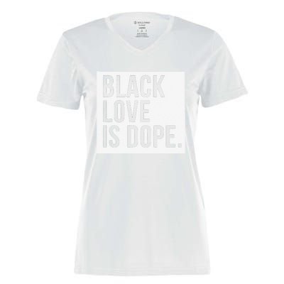 Black Love Is Dope Women's Momentum V-Neck T-Shirt