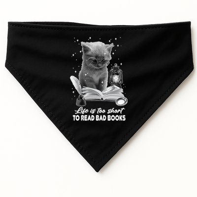 Bookaholic Life Is Too Short To Read Bad Books Bookish Great Gift USA-Made Doggie Bandana