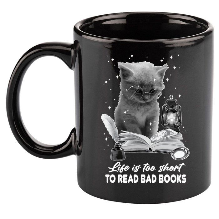 Bookaholic Life Is Too Short To Read Bad Books Bookish Great Gift 11oz C Handle Ceramic Mug