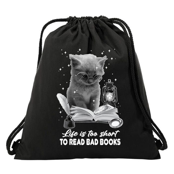 Bookaholic Life Is Too Short To Read Bad Books Bookish Great Gift Drawstring Bag
