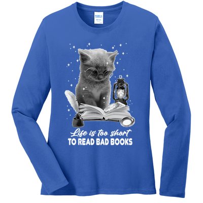 Bookaholic Life Is Too Short To Read Bad Books Bookish Great Gift Ladies Long Sleeve Shirt