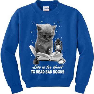 Bookaholic Life Is Too Short To Read Bad Books Bookish Great Gift Kids Sweatshirt