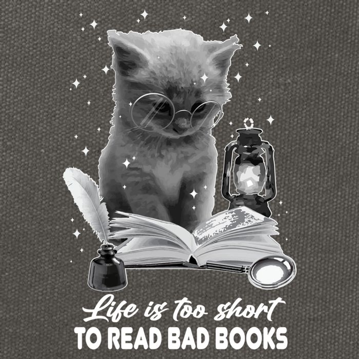 Bookaholic Life Is Too Short To Read Bad Books Bookish Great Gift Cotton Canvas Backpack