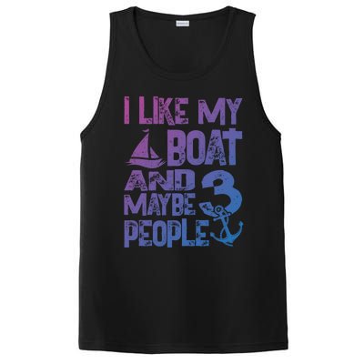 Boats Lover I Like My Boat And Maybe 3 People Boating Gift PosiCharge Competitor Tank