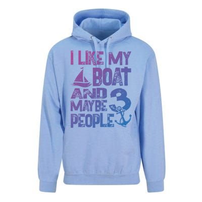 Boats Lover I Like My Boat And Maybe 3 People Boating Gift Unisex Surf Hoodie