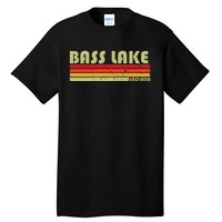 Bass Lake Indiana Funny Fishing Camping Summer Gift Tall T-Shirt