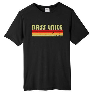 Bass Lake Indiana Funny Fishing Camping Summer Gift Tall Fusion ChromaSoft Performance T-Shirt