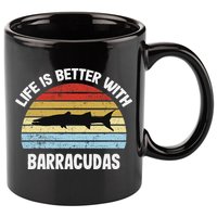 Barracuda Life Is Better With Barracudas 11oz C Handle Ceramic Mug