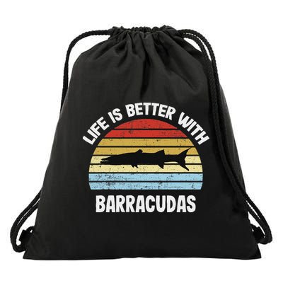 Barracuda Life Is Better With Barracudas Drawstring Bag