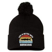 Barracuda Life Is Better With Barracudas Pom Pom 12in Knit Beanie
