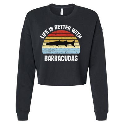 Barracuda Life Is Better With Barracudas Cropped Pullover Crew