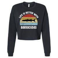 Barracuda Life Is Better With Barracudas Cropped Pullover Crew