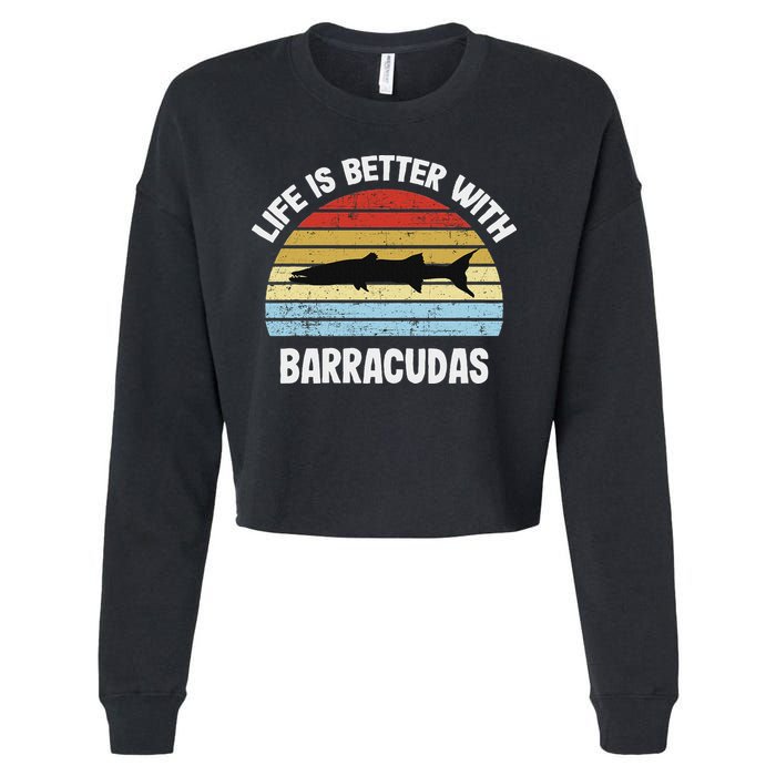 Barracuda Life Is Better With Barracudas Cropped Pullover Crew