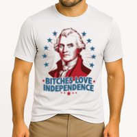 Bitches Love Independence Funny Founding Fathers 4th Of July Cooling Performance Crew T-Shirt