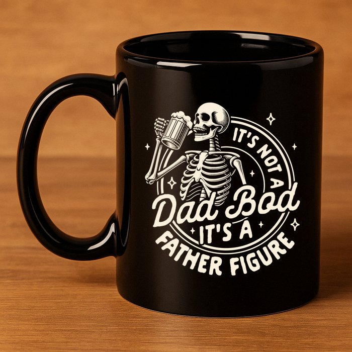 Beer Lover Ing ItS Not A Dad Bod ItS A Father Figure Gift 11oz C Handle Ceramic Mug