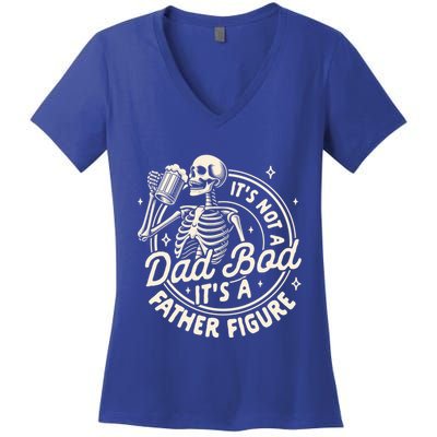 Beer Lover Ing ItS Not A Dad Bod ItS A Father Figure Gift Women's V-Neck T-Shirt