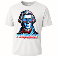 Bitches Love Independence Funny 4th Of July Thomas Jefferson Cooling Performance Crew T-Shirt