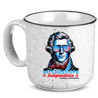 Bitches Love Independence Funny 4th Of July Thomas Jefferson 15oz Campfire Ceramic Mug