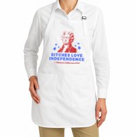 Bitches Love Independence Thomas Jefferson 1776 4th Of July Apron