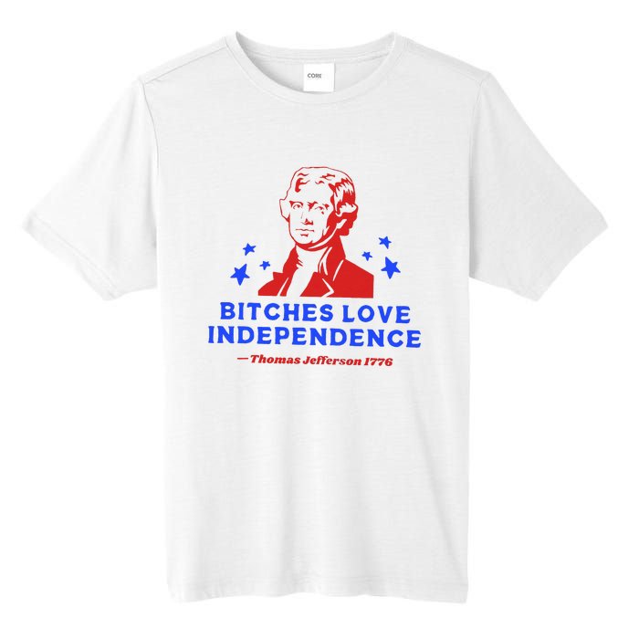 Bitches Love Independence Funny Founding Fathers Tall Fusion ChromaSoft Performance T-Shirt