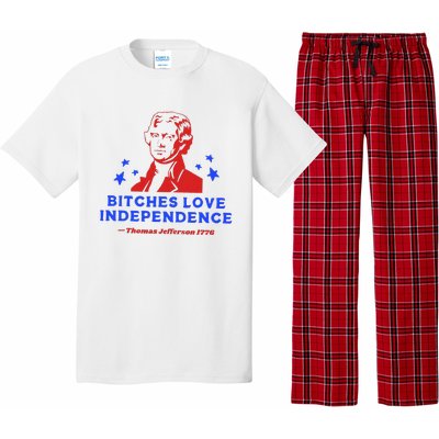 Bitches Love Independence Funny Founding Fathers Pajama Set