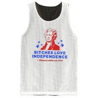 Bitches Love Independence Funny Founding Fathers Mesh Reversible Basketball Jersey Tank