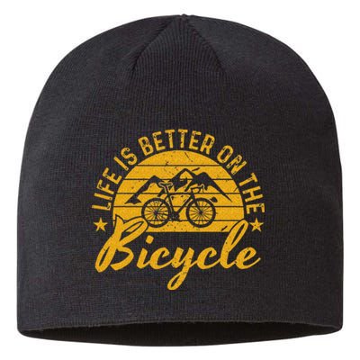 Bike Life Is Better On A Bicycle Cycling Sustainable Beanie