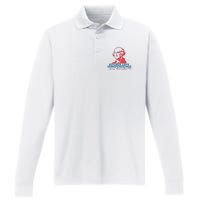 Bitches Love Independence Performance Long Sleeve Polo