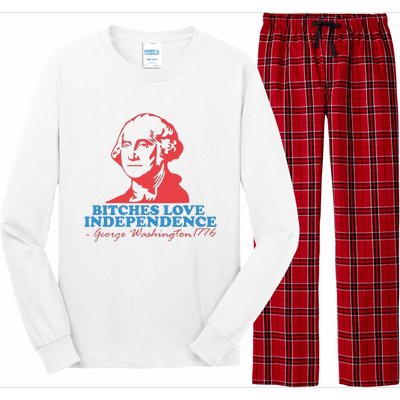 Bitches Love Independence Long Sleeve Pajama Set