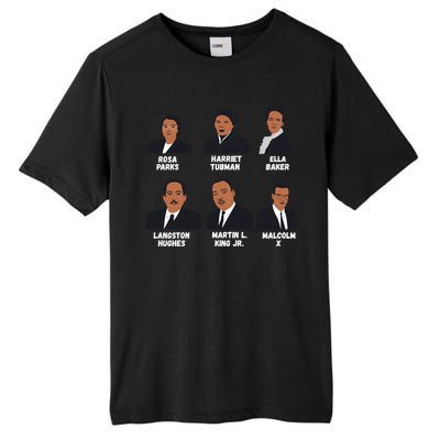 Black Leaders Inspiring Black History African American Gift Tall Fusion ChromaSoft Performance T-Shirt