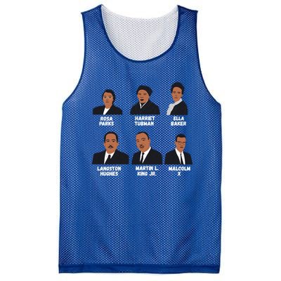 Black Leaders Inspiring Black History African American Gift Mesh Reversible Basketball Jersey Tank